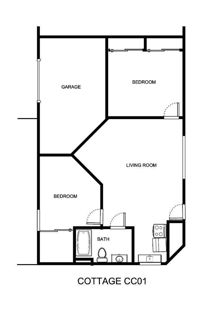 Gull - Cottage - Newly Renovated floor plan