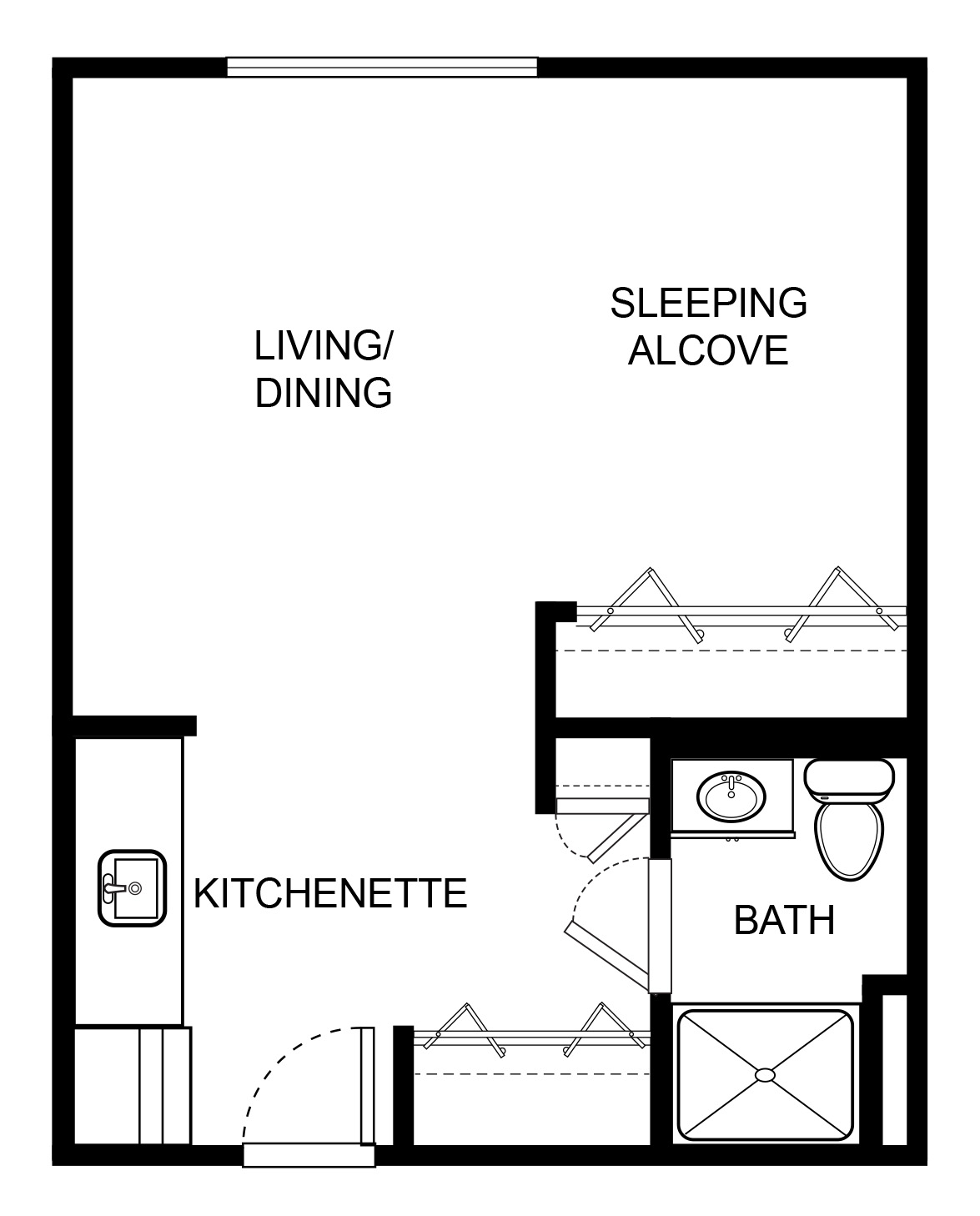 Oak floor plan