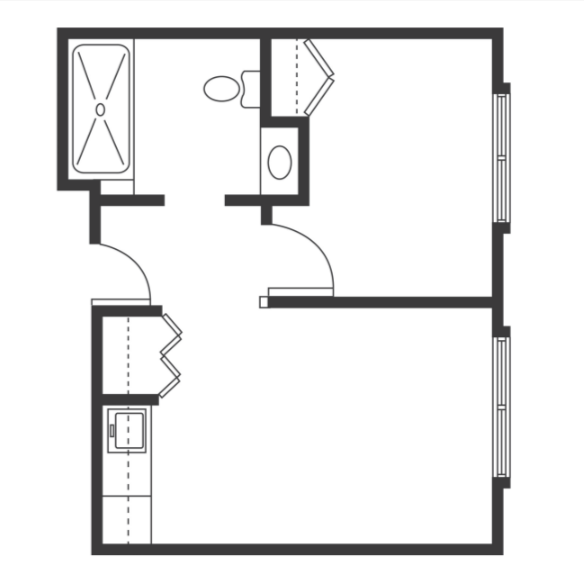 Oak floor plan
