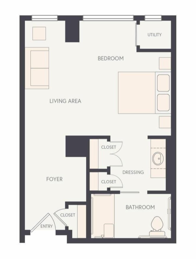 Studio B floor plan