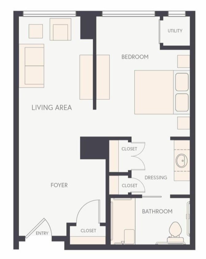 Studio C floor plan
