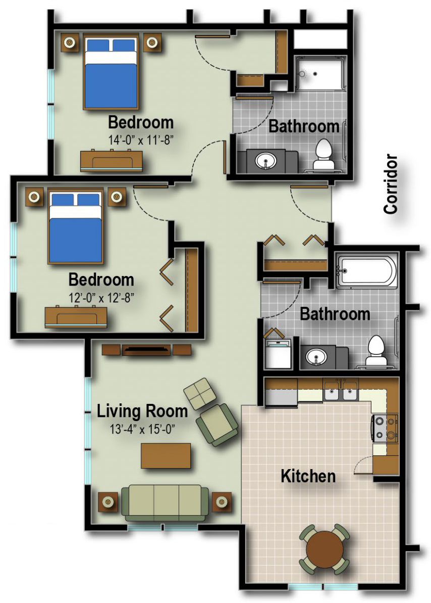 Black Walnut floor plan
