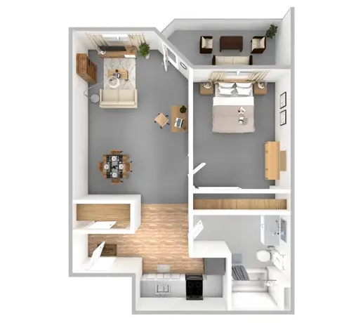 Bitternut Hickory floor plan