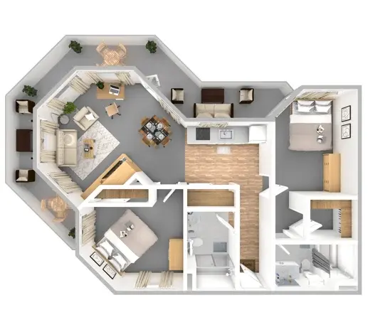 Chestnut Oak Cottage floor plan